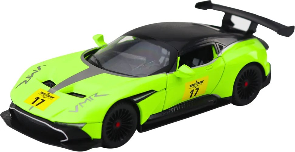LEAN Toys Športové auto so svetlami Pull-Back Drive Sounds Green 1:22