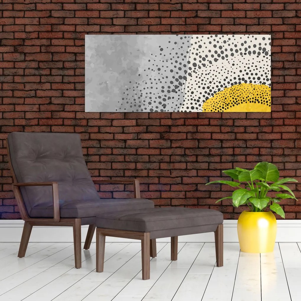 Obraz - Abstraktná maľba pláže N⁰3 (120x50 cm)