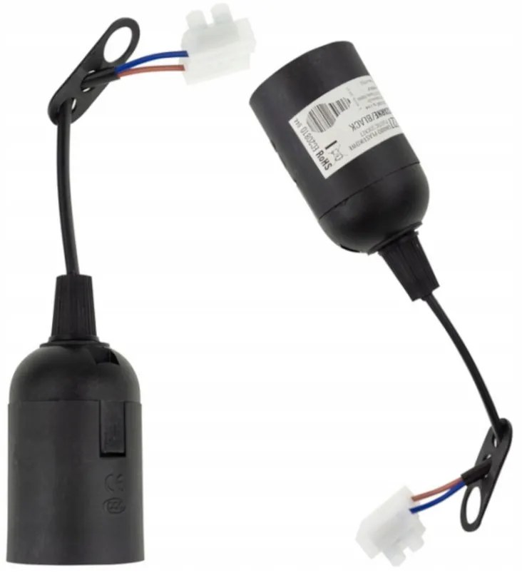 ECOLIGHT Stavebný a renovačný držiak lampy na žiarovku E27 na kábli 2x0,75