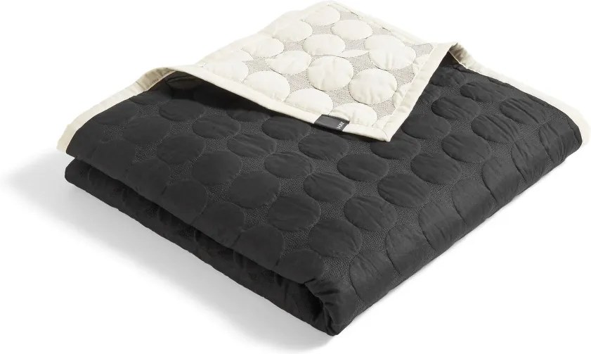 HAY Prikrývka Mega Dot 260 x 260, black/cream