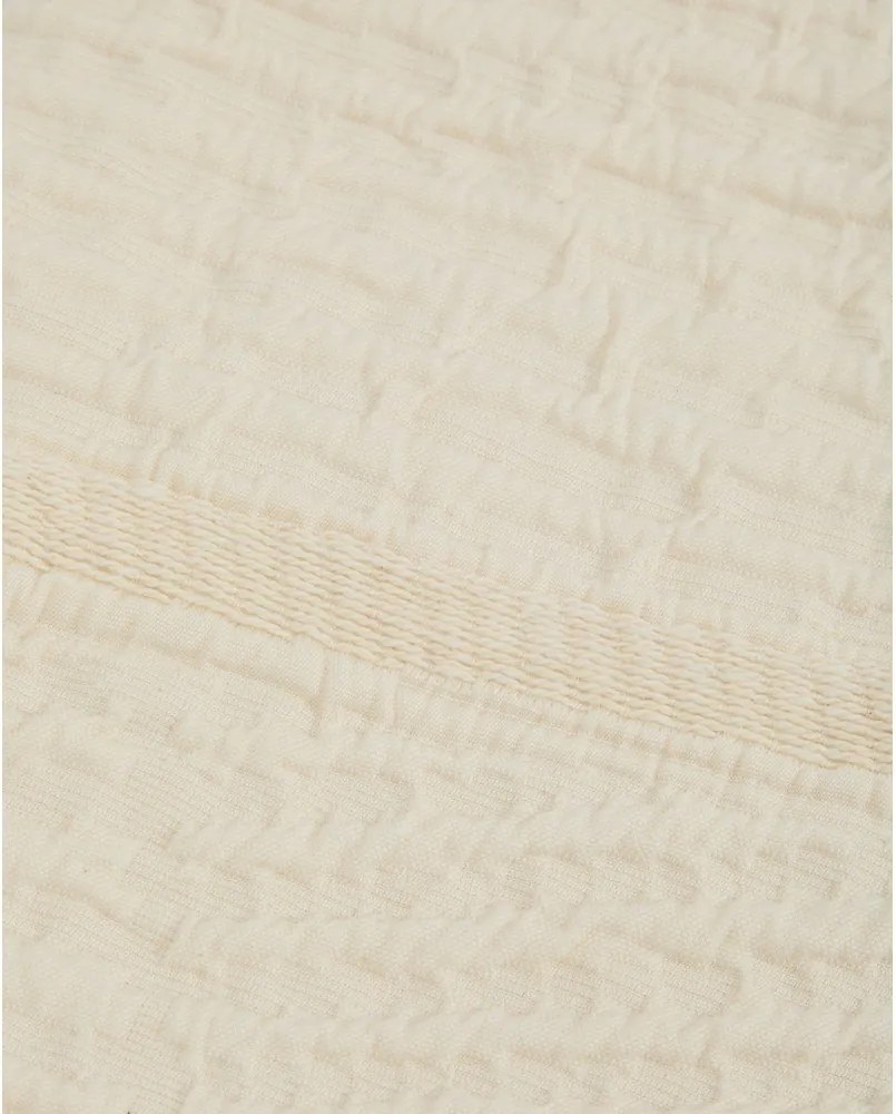 Slonovinový žakárový pléd 240x260 cm Zenti – Kave Home