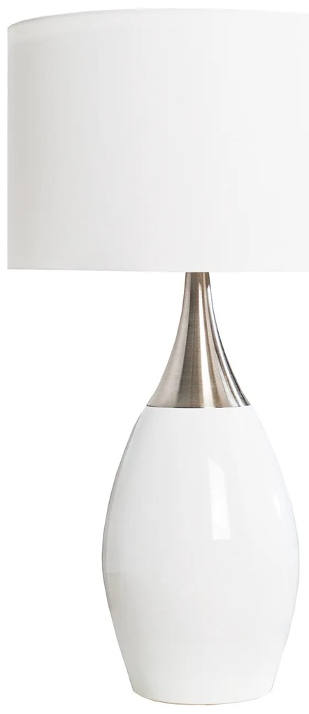 Stolná lampa Carla 60cm biela