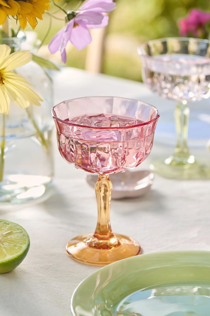 Ib Laursen Pohár na víno Multi Colours 165 ml žlto-modrá