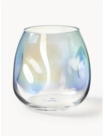 Ručne fúkaná sklenená váza Rainbow, V 17 cm