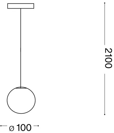 Ideal Lux - LED Luster na lanku MAPA 1xG9/3W/230V pr. 10 cm biela
