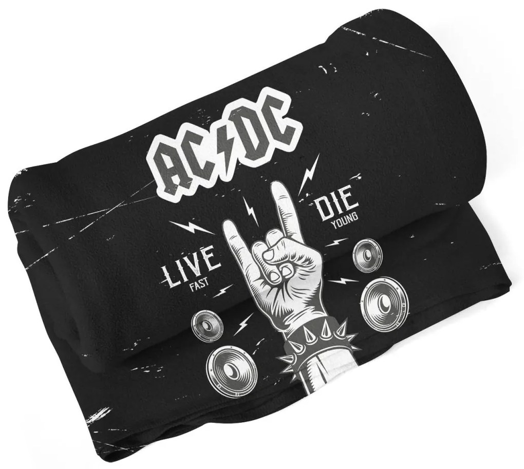 Sablio Deka ACDC Live fast, die young - 150x120 cm