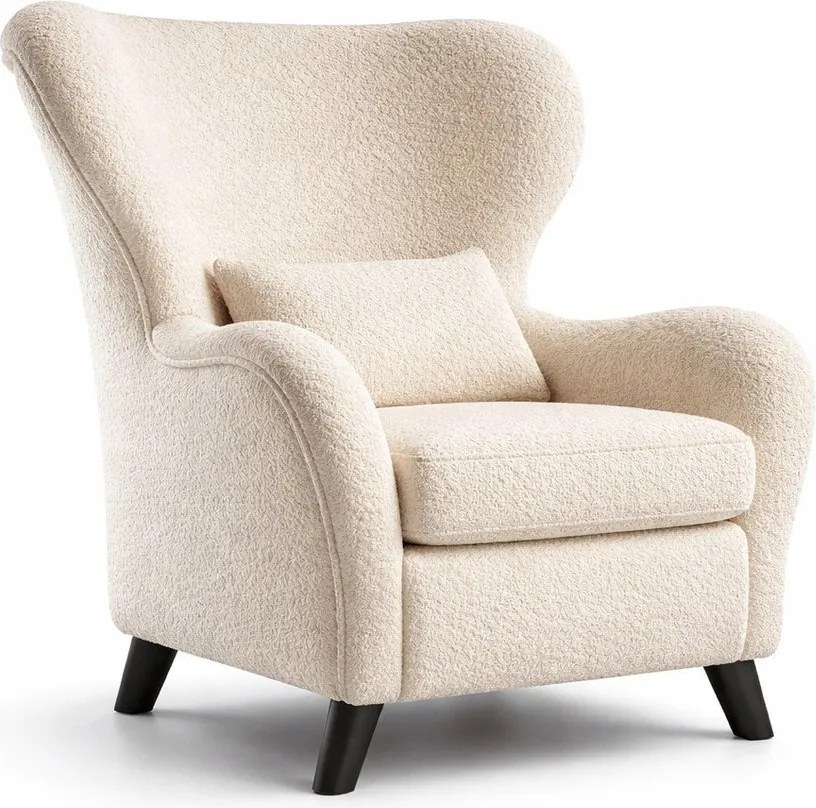 Béžové kreslo ušiak Miuform Miuf