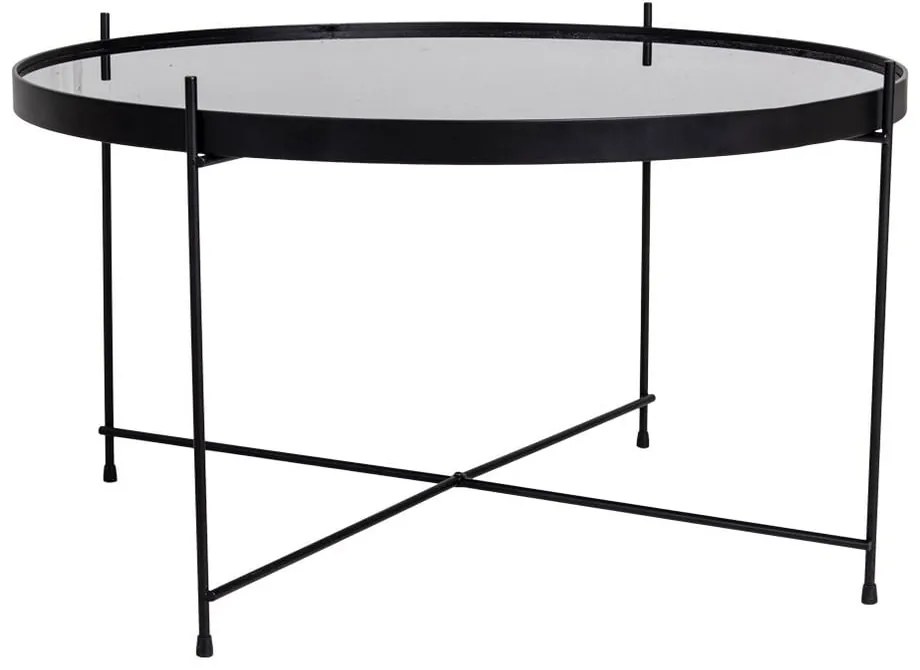 Čierny okrúhly konferenčný stolík ø 70 cm Venezia - House Nordic