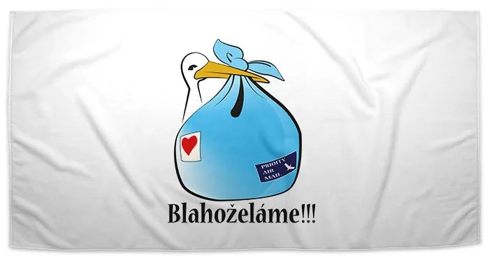 Sablio Uterák Blahoželáme!!! 2 - 50x100 cm