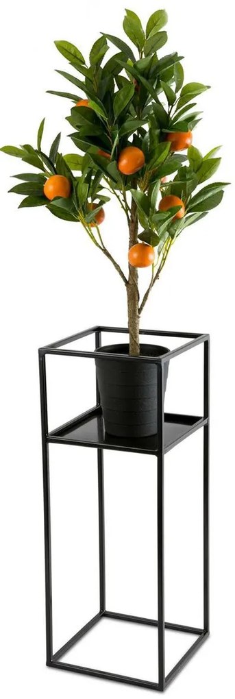 STOJAN NA KVETINÁČ SHEL 60X24X24 CM ČIERNA