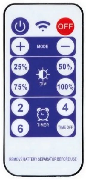 Ecolite DX-SOLAR-3000/5M - LED Solárny pásik 3,7V 2400 mAh 5m IP65