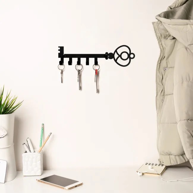 Nástenný vešiak KLAVIS čierny