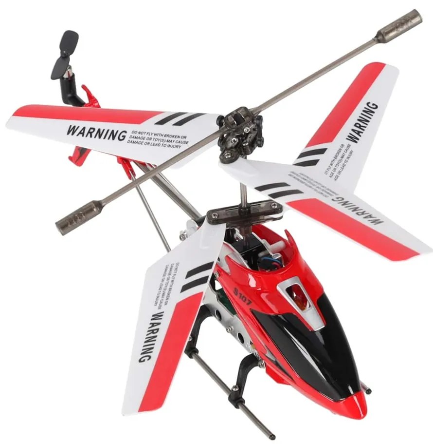 KIK RC vrtuľník Syma S107G Metal Series - hliníkový rám, gyroskop, červený, diaľkovo ovládaný