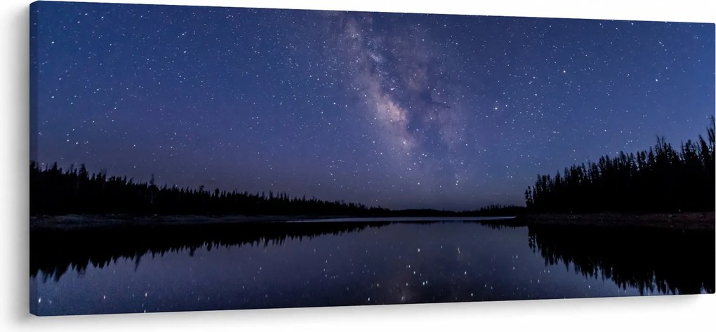 Obraz nočnej oblohy (120x50 cm)