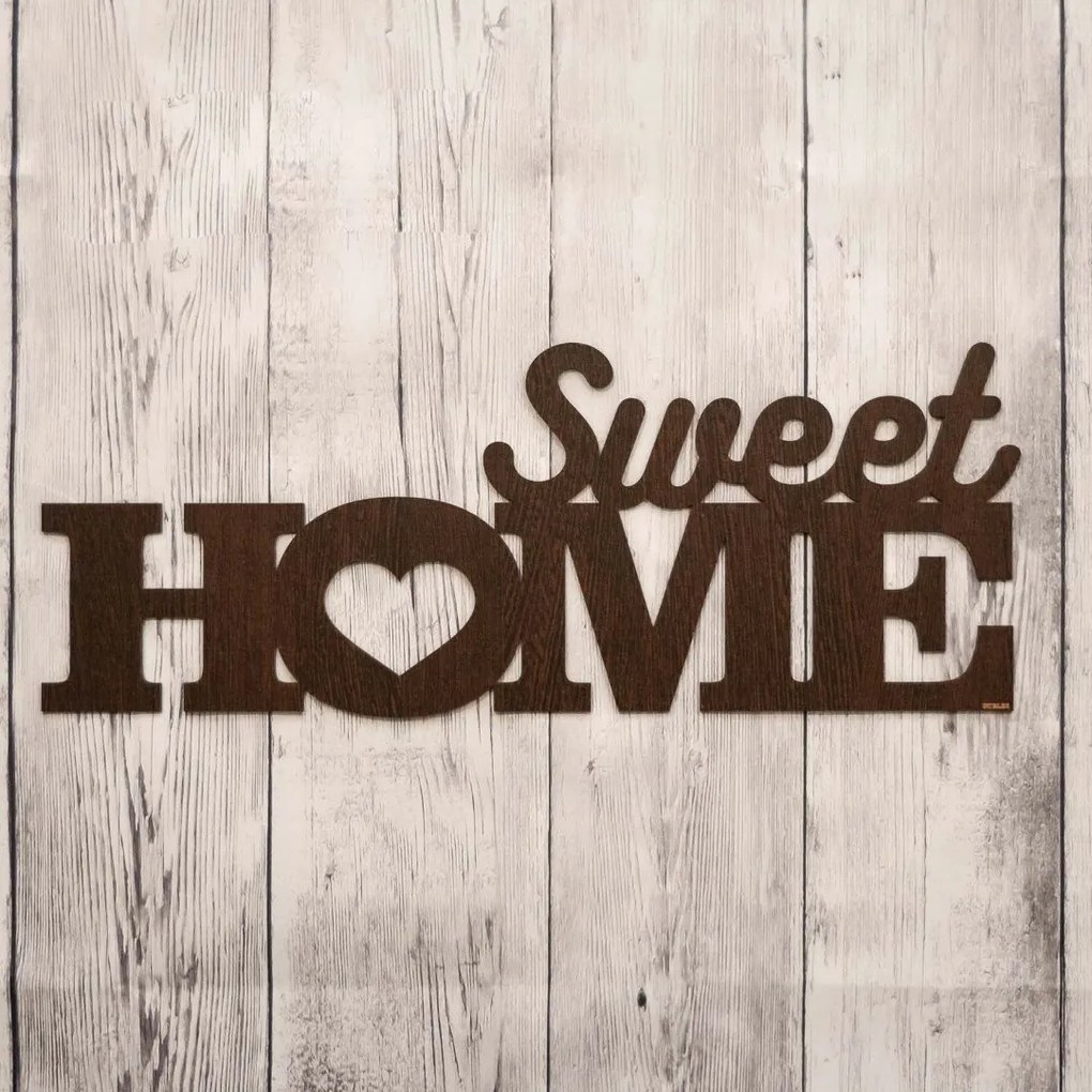 DUBLEZ | Drevená dekorácia na stenu - Sweet Home