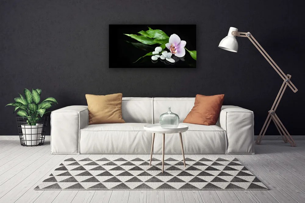 Obraz na plátne Kvet kamene lístie 140x70 cm