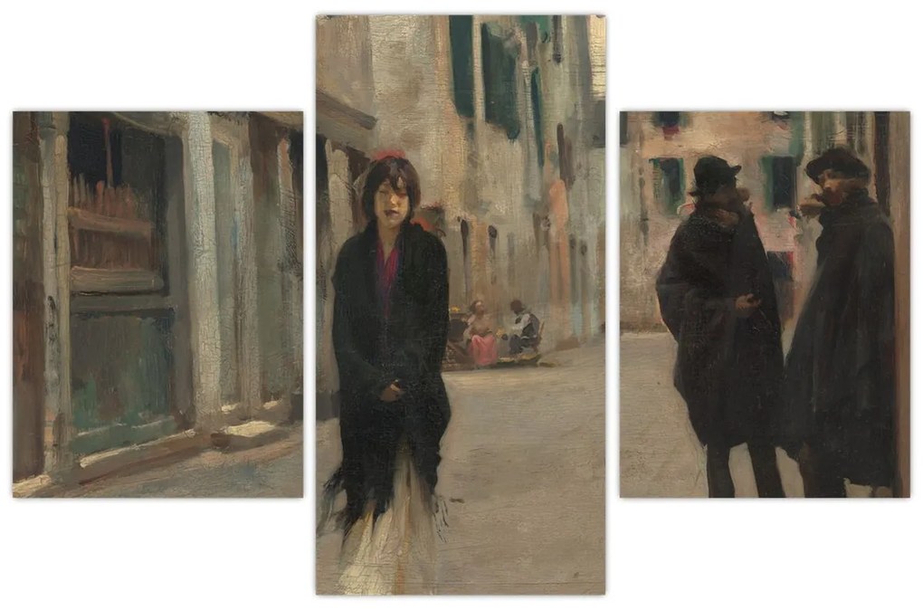 Obraz - John Singer Sargent, Street in Venice, reprodukcia (90x60 cm)