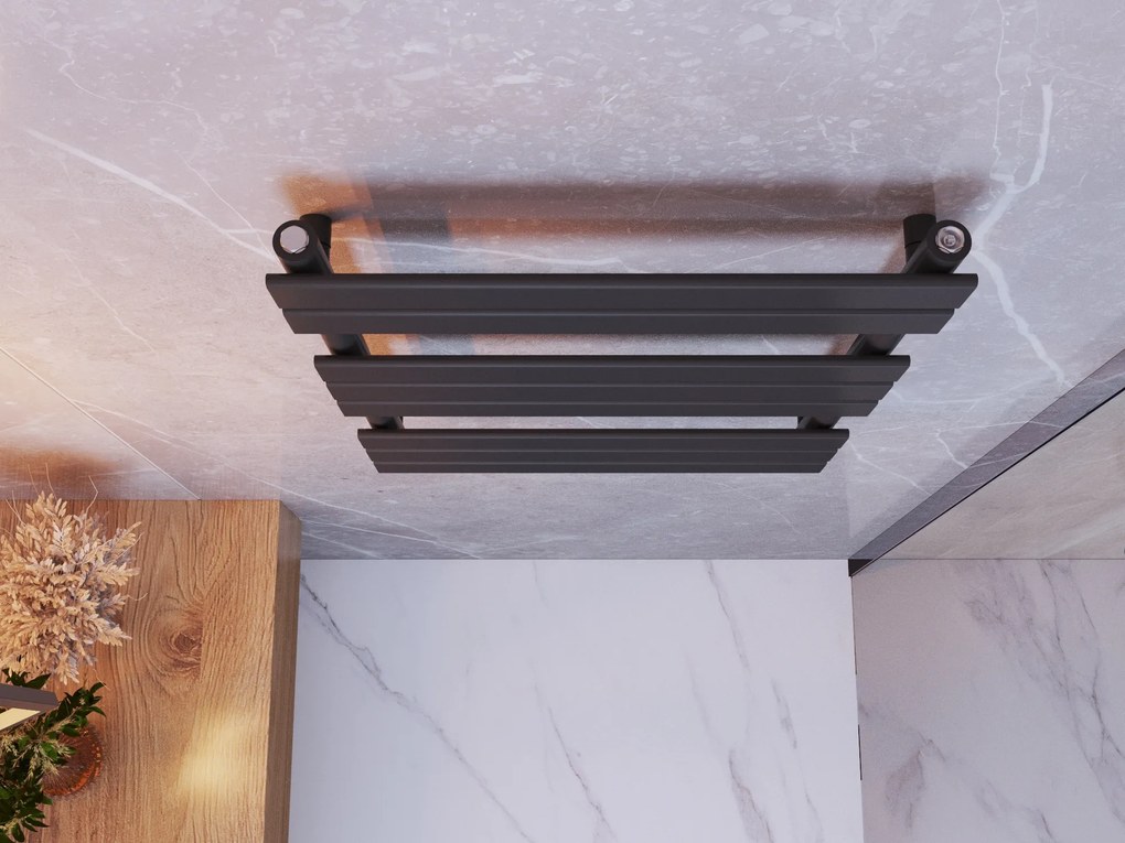 Erga Classic, vykurovacie teleso 800x600 mm, 508W, čierna matná, ERG-LAV-CLAS-120450-BK