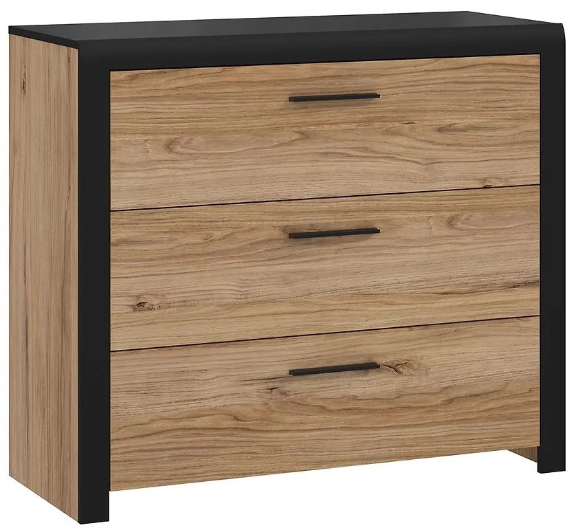 Komoda Nemezy dub catania/čierna