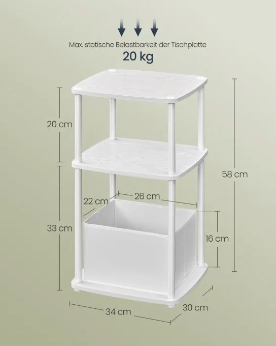 Príručný stolík LET286W01
