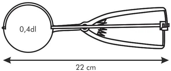 Tescoma PRESTO 420214.00 - Mechanický porciovač  PRESTO o 5 cm