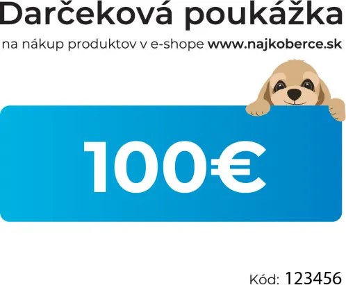 Darčeková poukážka 100 €