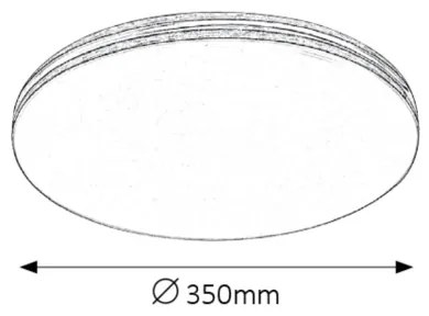 Rabalux 2763 - LED stropné svietidlo OSCAR 1xLED/18W/230V guľaté chrómové