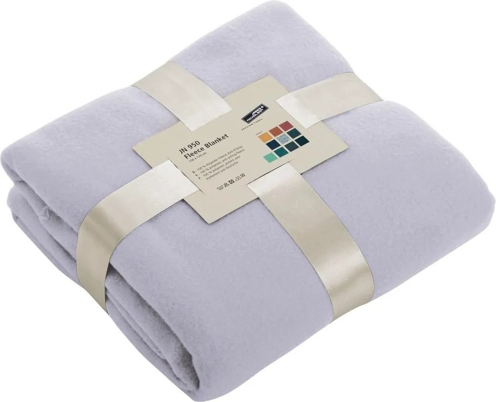 James & Nicholson (Daiber) Fleecová deka 130x170 cm JN950 - Strieborná | 130 x 170 cm