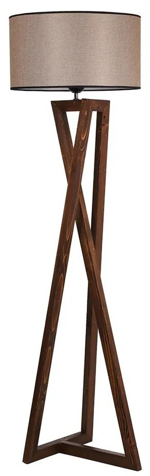 Stojacia lampa MACKA 1xE27/60W/230V béžová/hnedá