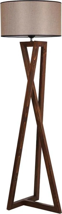 Stojacia lampa MACKA 1xE27/60W/230V béžová/hnedá