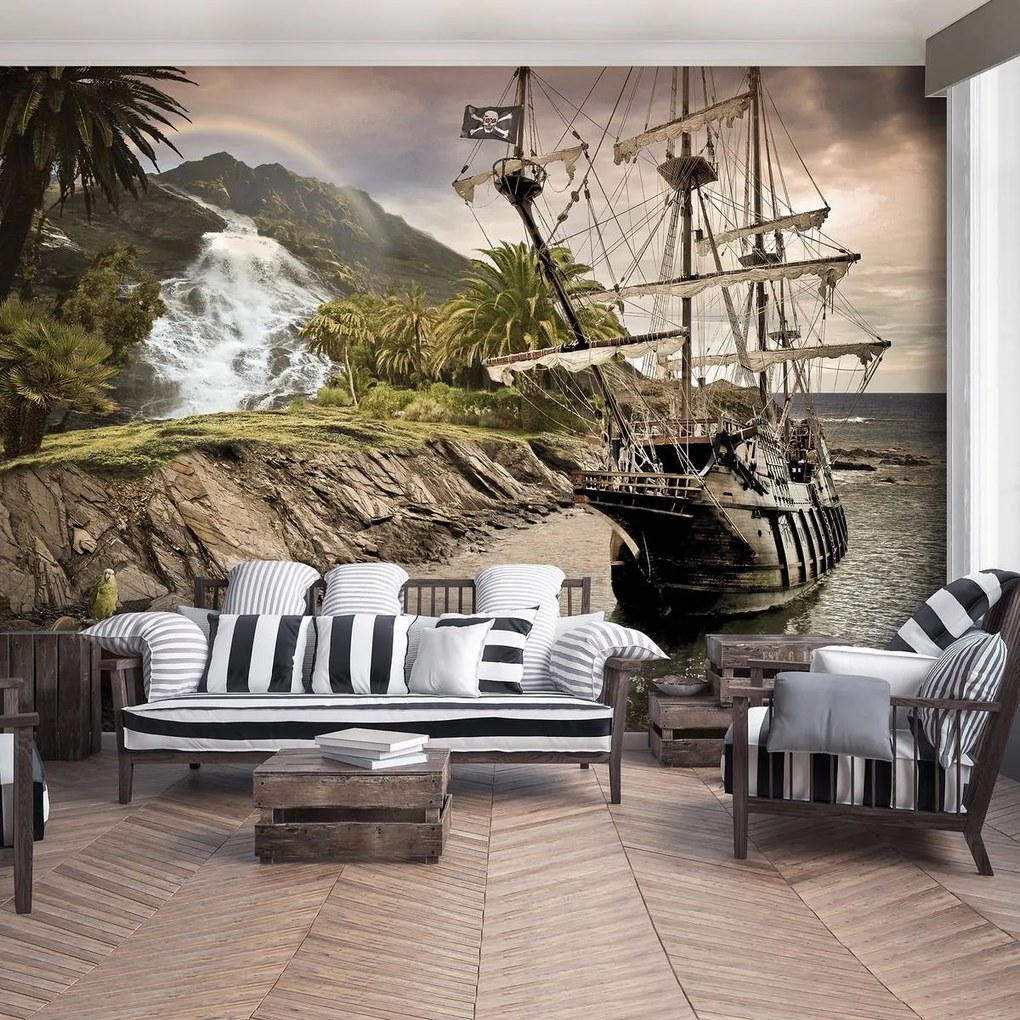 Fototapeta - Pirátska loď (254x184 cm)