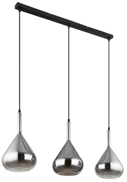 Globo 15542-3 - Luster na lanku GEEKY 3xE27/60W/230V čierna