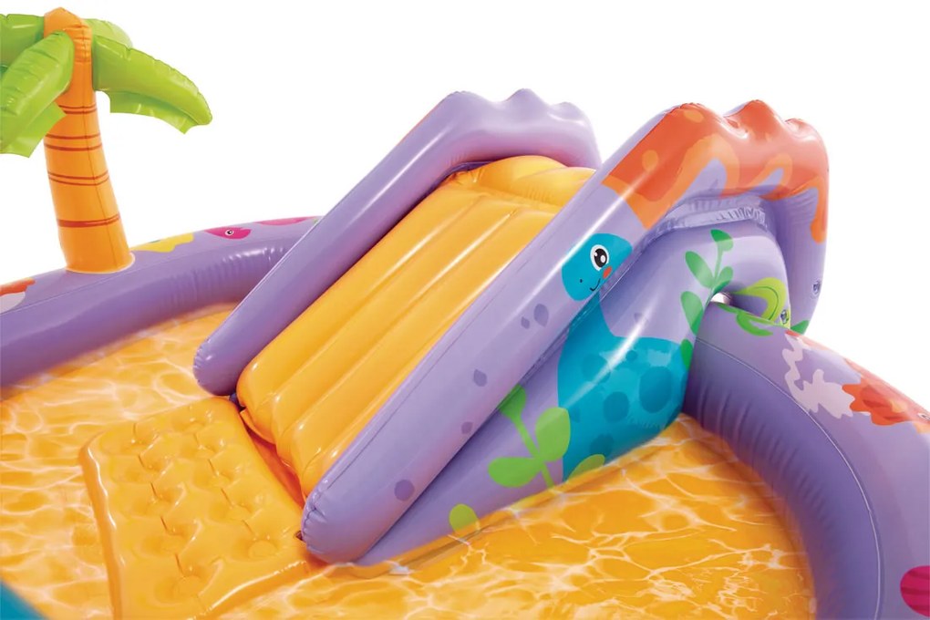 Intex Detský nafukovací bazén s vodným ihriskom 201x157x69 cm Dinosaurus - INTEX 56139