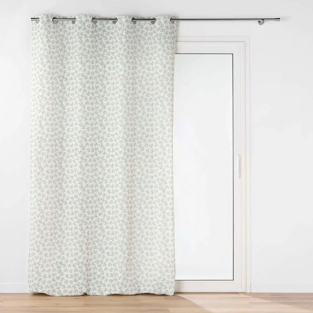 Bielo-zelený záves 140x240 cm Maddy – douceur d'intérieur