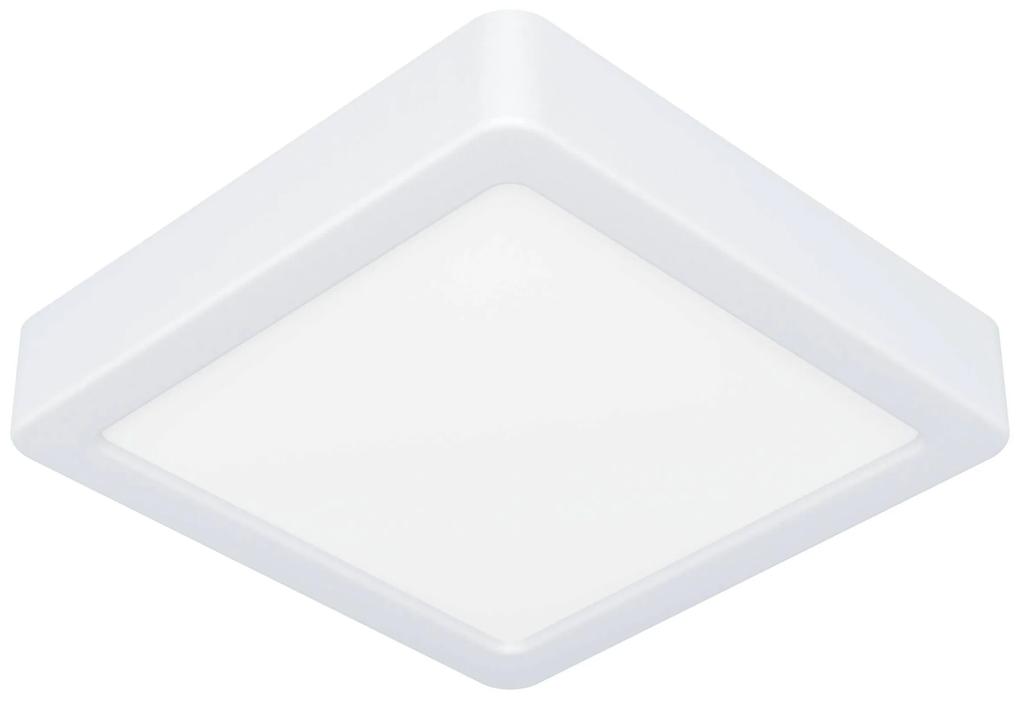 EGLO LED stropné osvetlenie do kúpeľne FUEVA 5, 11W, teplá biela, 16x16cm, hranaté, biele