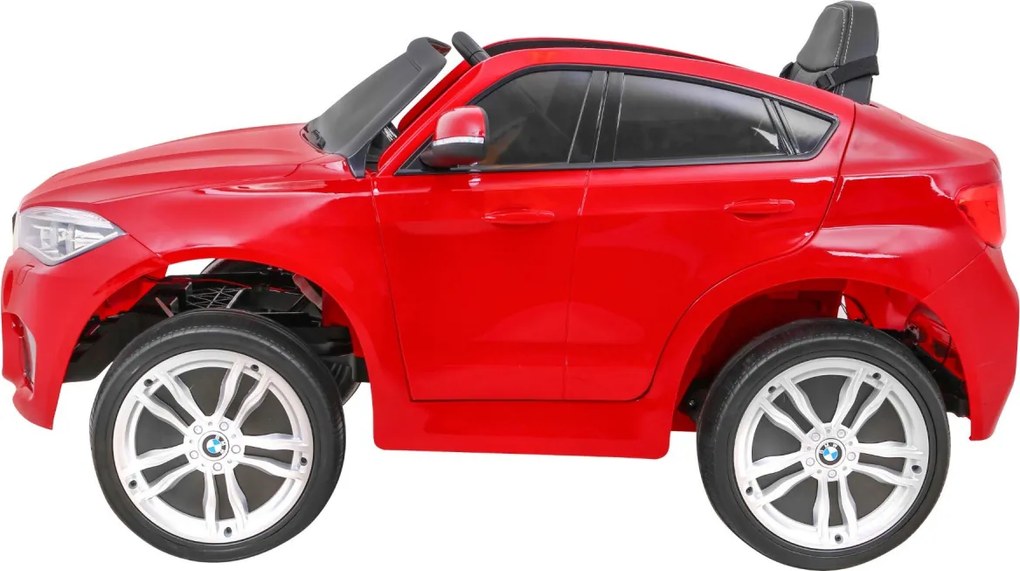 Ramiz Detské elektrické autíčko BMW X6M lakované - červené SUV + diaľkové ovládanie