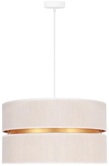 Duolla - Luster na lanku DUO 1xE27/15W/230V pr. 40 cm krémová/zlatá