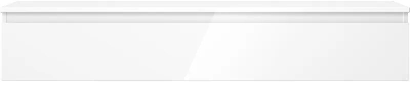 Mexen Orio, kúpeľňová skrinka 140 cm s hornou časťou, 1 zásuvka, biela lesklá, 91A10-14023-1-BFC00