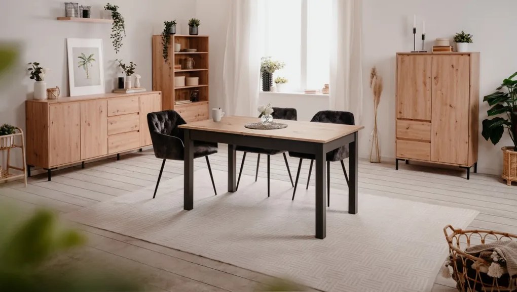 Široká komoda Korsika, dub artisan