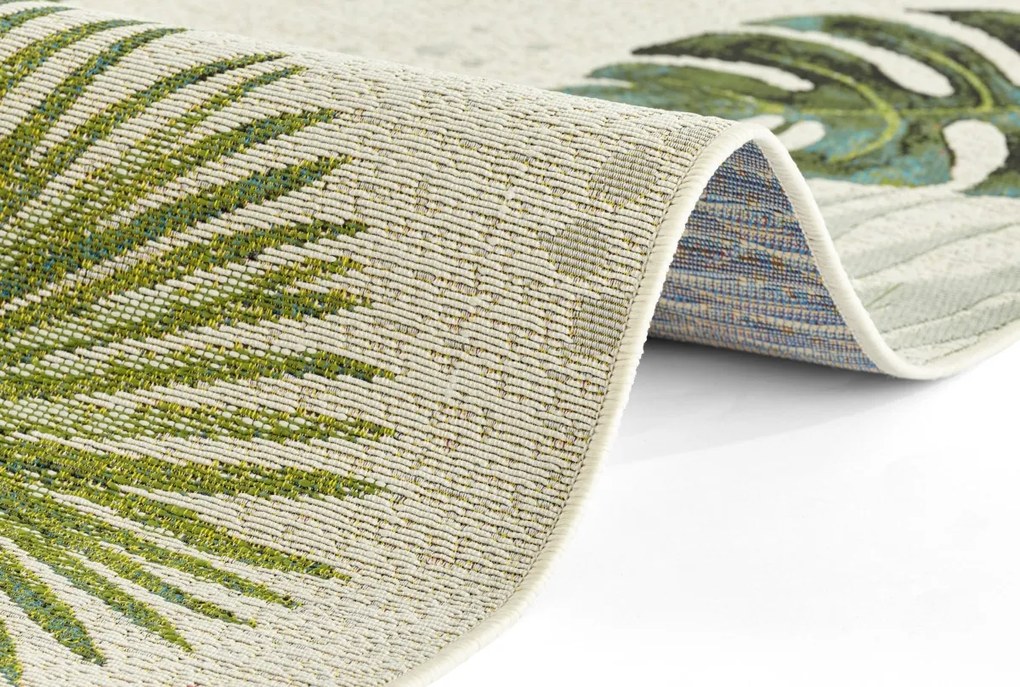 Hanse Home Collection koberce Kusový koberec Flair 105608 Tropical Dream Creme Multicolored – na von aj na doma - 80x165 cm