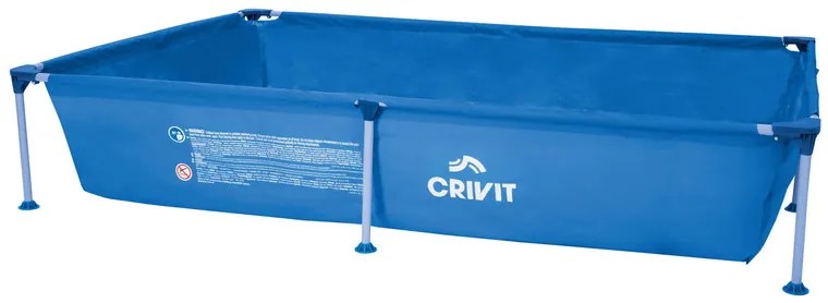 Crivit Bazén Metal-Frame, 228 x 159 x 42 cm  (100347608)