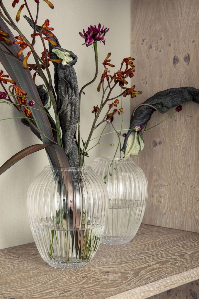 KÄHLER Sklenená váza Hammershøi Clear 18,5 cm