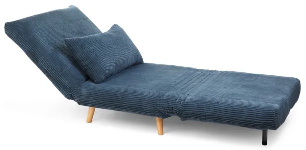 Pohovka SOLACE rozkladacia, menšestrová námornícka modrá 871615