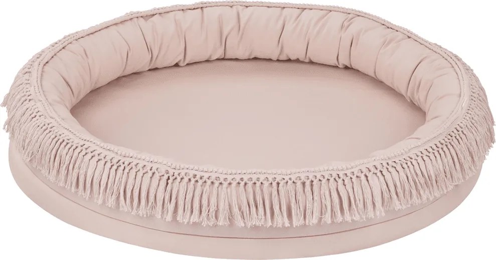 Hniezdo pre deti Boho so strapcami púdrovo ružová