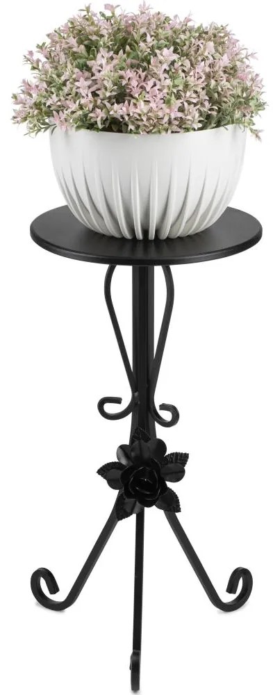 Stojan na kvety 55x33 cm čierna