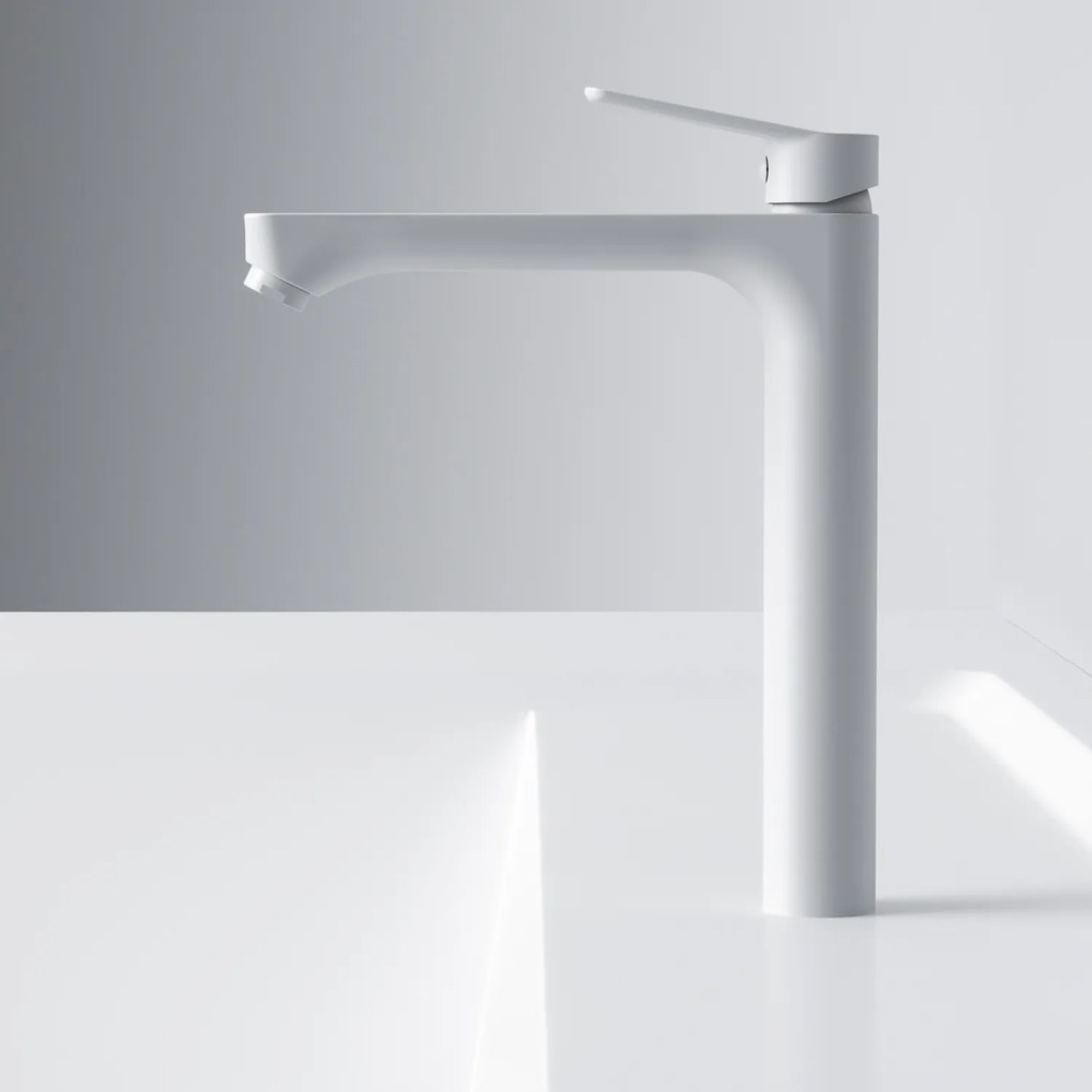 Umývadlová batéria AM.PM Hit FTA92033 vysoká, biela