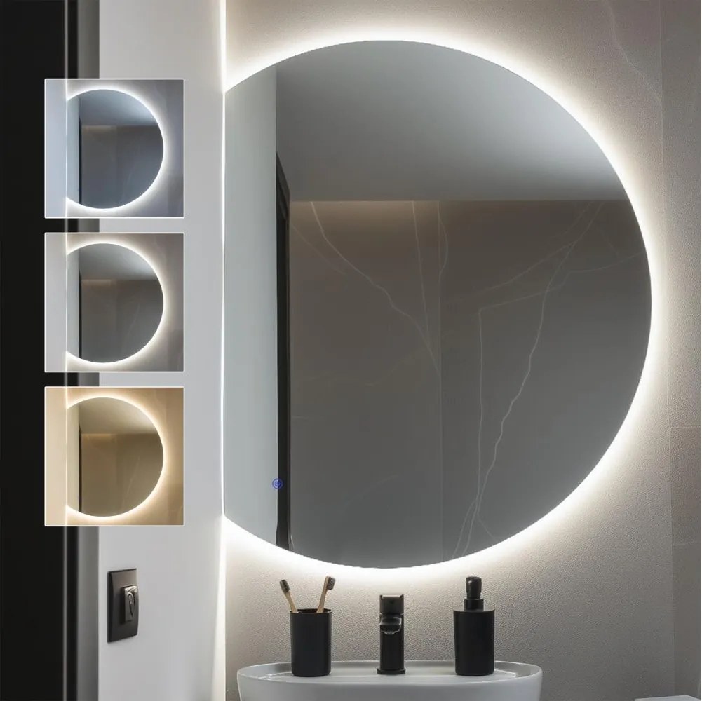 Brilagi - LED kúpeľňové zrkadlo MEZZO LED/25W/230V 80x70 cm IP44 CRI 90 stmievateľné +CCT