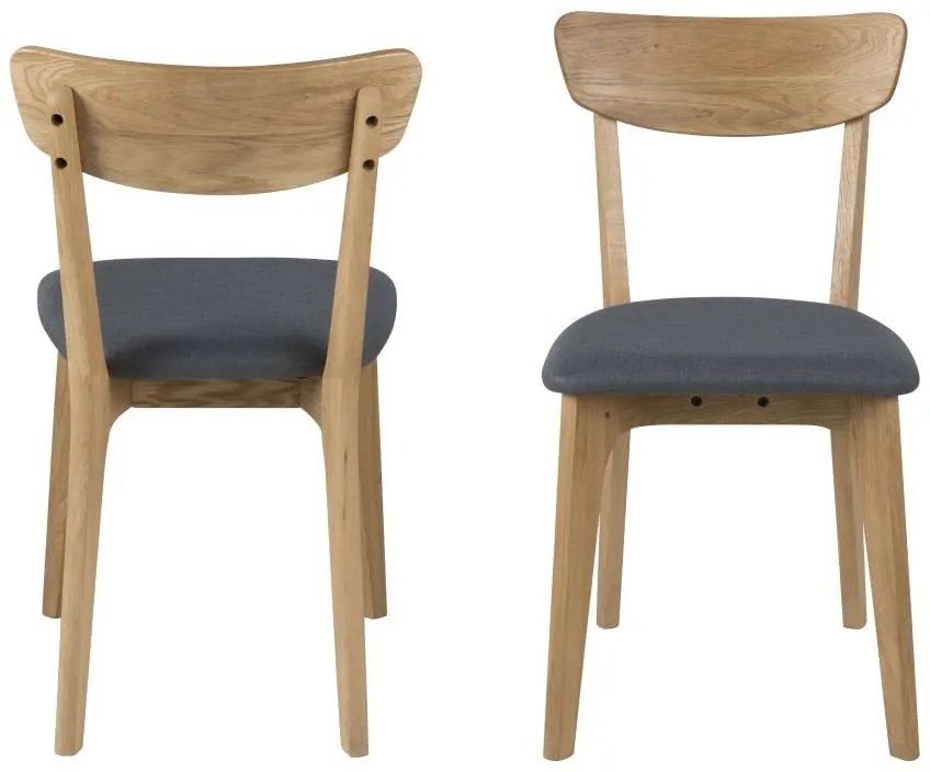 Dizajnová jedálenska stolička Niharika, dubová