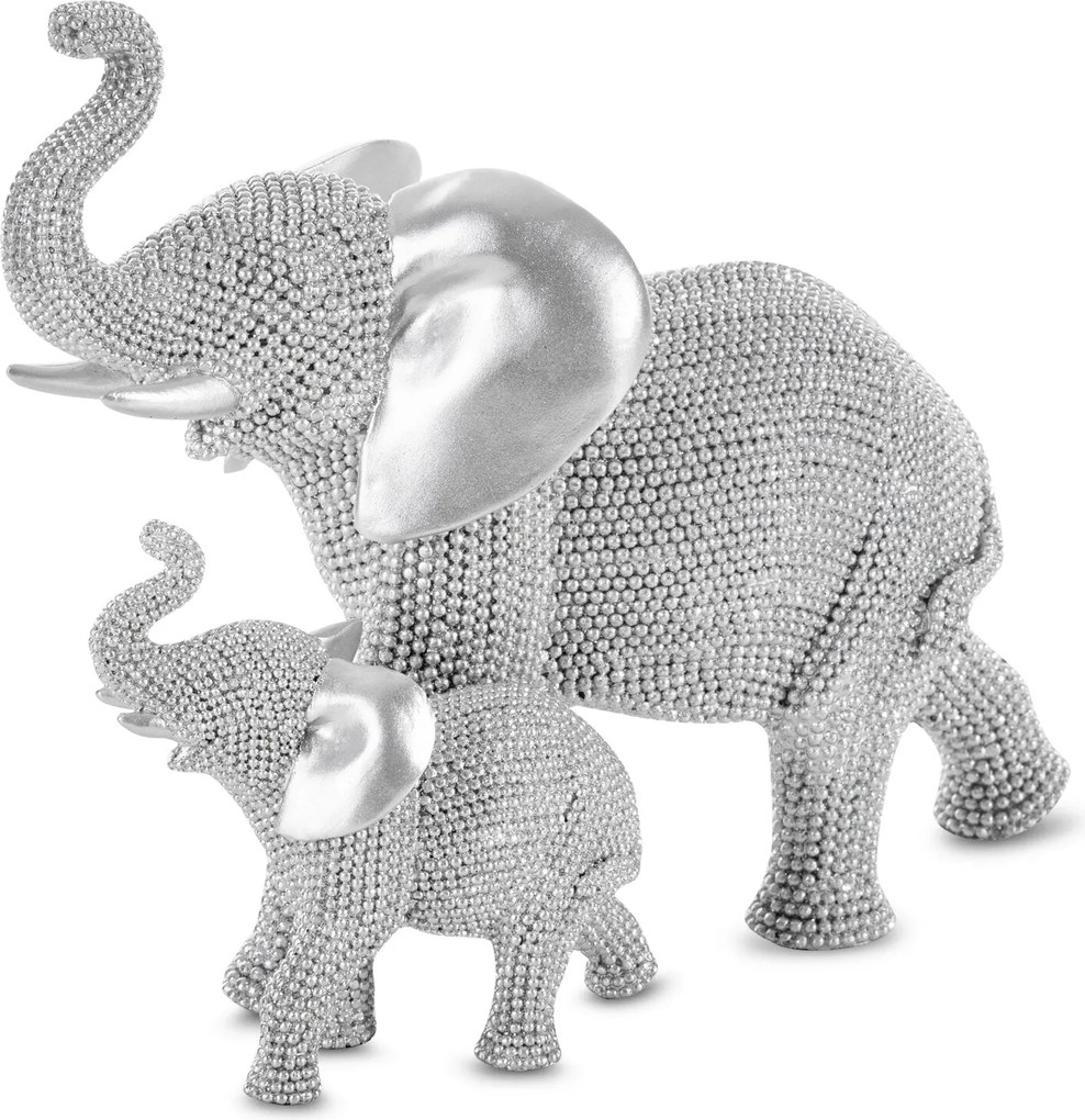 DEKORAČNÁ SOŠKA ELDO 25X12X20 CM STRIEBORNÁ