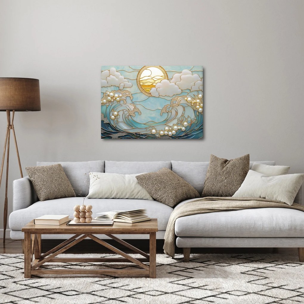 Obraz - 3D perly v oceáne (70x50 cm)